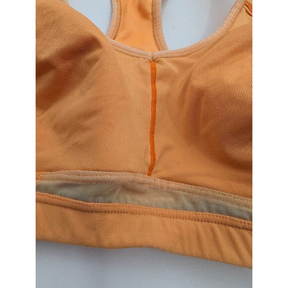 Athleta Sports Bra Top Womens 38C Orange Hullabaloo High Impact Activewear Gym - Picture 2 of 5